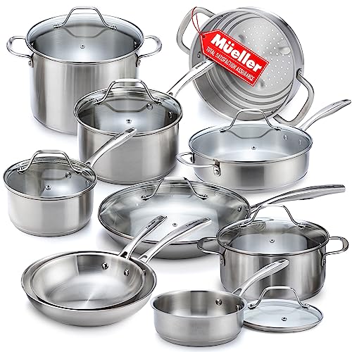 Ninja EverClad 12-Piece Tri-Ply Commercial-Grade Stainless Steel Cookware