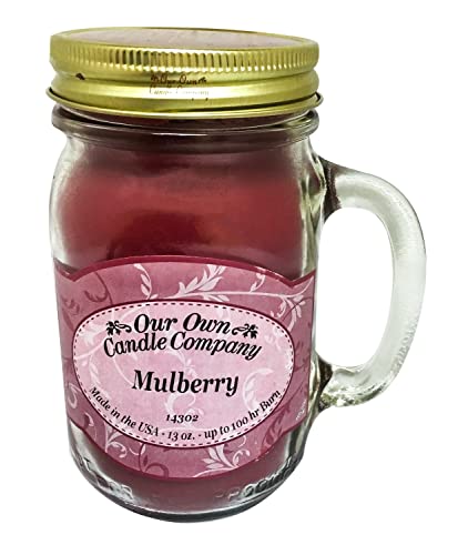 Mulberry Scented Mason Jar Candle