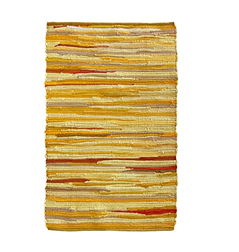 Multicolor Chindi Rug - Hand Woven & Reversible