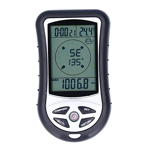 Multifunction Digital Altimeter, Barometer Thermometer Compass Handheld Outdoor Meter Device