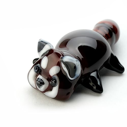 Murano Glass Red Panda Figurine