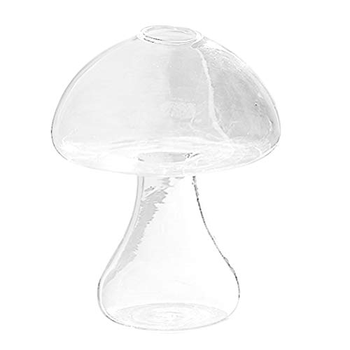 Mushroom Glass Vase Flower Planter