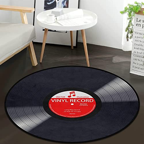 Music Record Area Rug