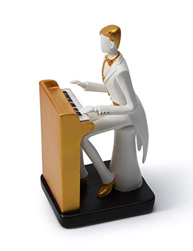 Musician Figurine Music Decor Statue Piano Sculpture