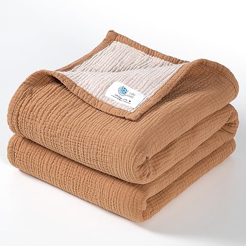 Muslin Baby Blanket - Reversible Crib Blanket for Baby Boys and Girls