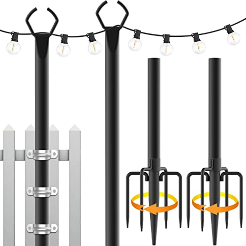 Mutovlin String Light Poles for Outdoor Use