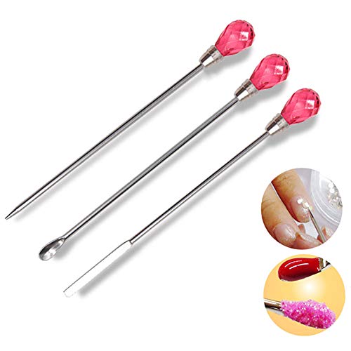 Mwoot 3 Pieces Nail Art Stirring Rod