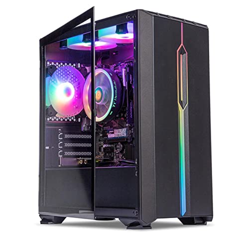 MXZ Gaming Desktop PC I3 13100F, 16G DDR4, NVME 500GB SSD, 6 RBG Fans