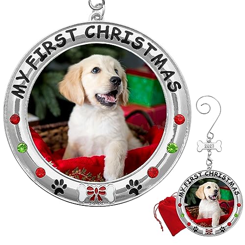 My First Christmas Dog Photo Ornament