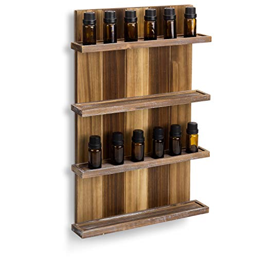 MyGift Wall Mounted Essential Oil Bottle Holder