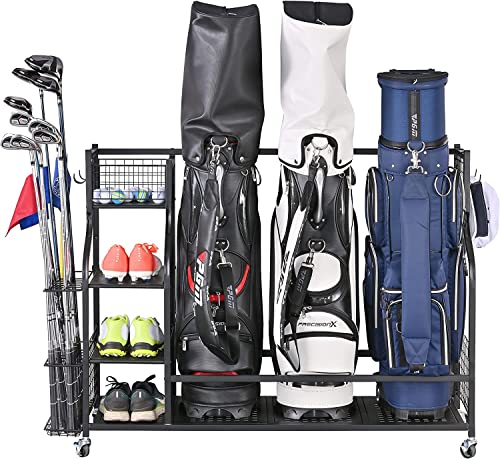 Mythinglogic 3 Golf Bags Storage Organizer