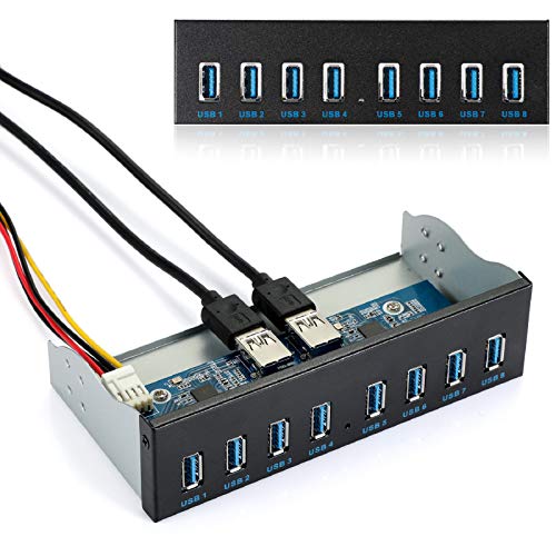 MZHOU Front Panel USB 3.0 Hub