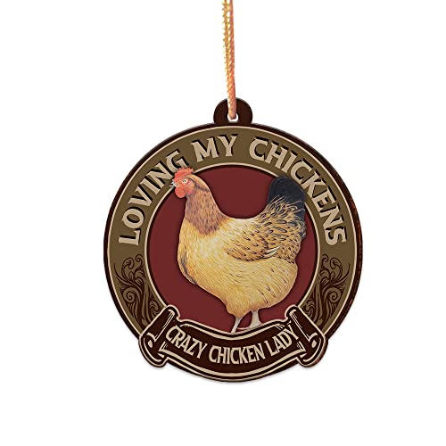 N NAMESISS Chicken Ornament