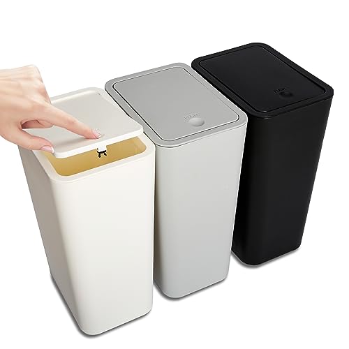 N. NETDOT 3 Pack Small Trash Can with Lid