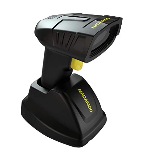 NADAMOO Wireless Barcode Scanner with Charging Cradle