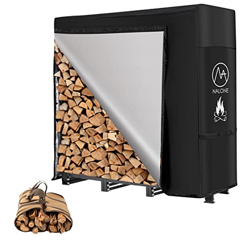 NALONE Outdoor Firewood Rack with Cover