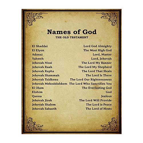 Names Of God - Christian Wall Decor