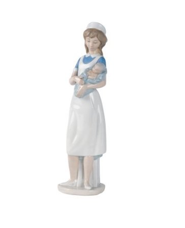 Nao Female Nurse Collectible Porcelain Figurine