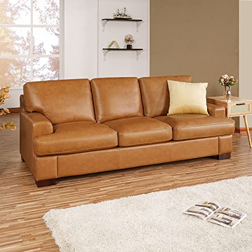Naomi Home Siggy Leather Sofa - Luxurious Comfort
