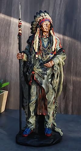 Native American Indian Warrior Chief Statue