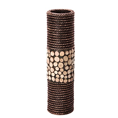 Natural Cylinder Floor Vase 20" High