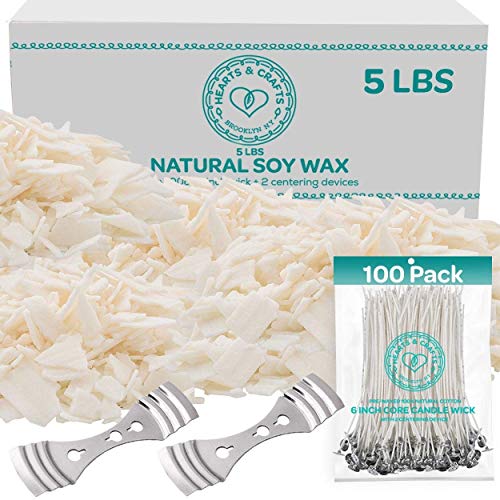 Natural Soy Wax for Candle Making - Hearts & Crafts