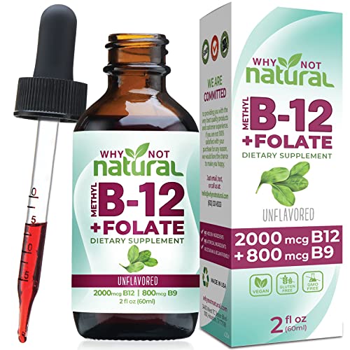 Natural Vitamin B12 Liquid Plus Folate