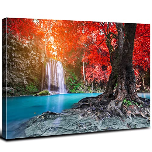 Nature Forest Waterfall Wall Art