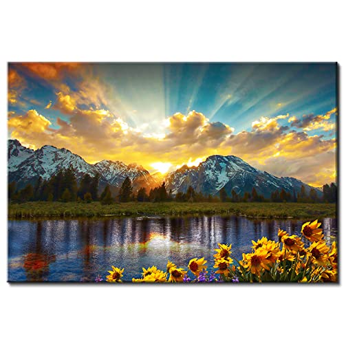 Nature Mountain Wall Art for Living Room