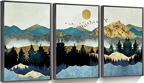 Nature Scenery Metal Framed Wall Art Home Decoration