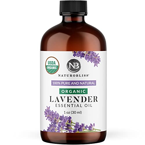 NaturoBliss Organic Lavender Essential Oil - Premium Quality Therapeutic Oil