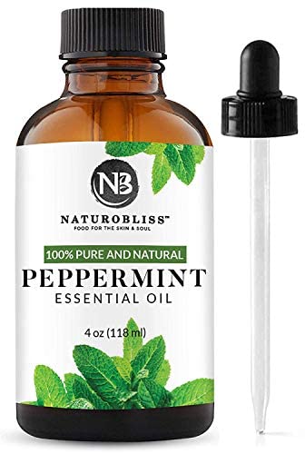 NaturoBliss Peppermint Essential Oil - Pure and Natural Therapeutic Grade, 4 fl. Oz