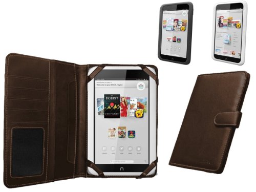 Navitech Leather Case Cover for Nook HD 7" Tablet