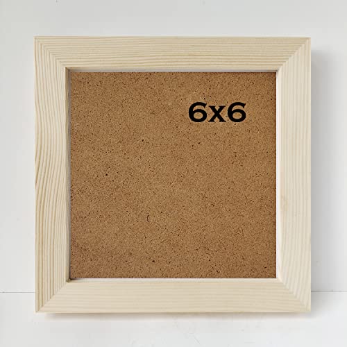 NC 6x6 Photo Frame - Solid Wood Frame for Your Pictures