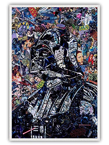 neaaks Star Wars Poster Darth Vader Abstract Poster Star Wars Wall Decor For Living Room Decoration Unframed 16x24 Inch, Canvas Rolls (16inx24in-no frame,black)