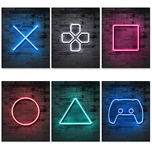 Neon Gaming Posters for an Epic Gaming Room