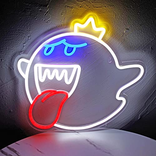 Neon Sign King Boo LED Light Mario Lamp