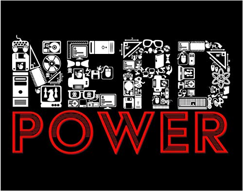 Nerd Power - Computer Parts Inspirational Wall Art Print