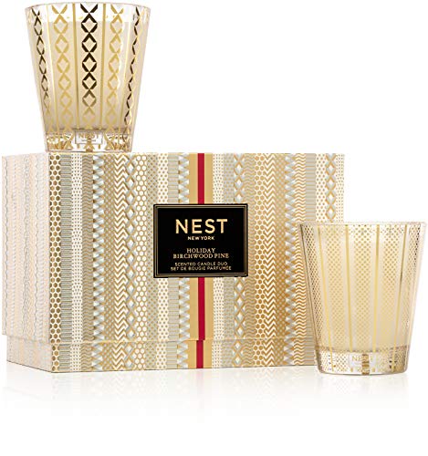 NEST New York Holiday & Birchwood Pine Scented Classic Candle Set