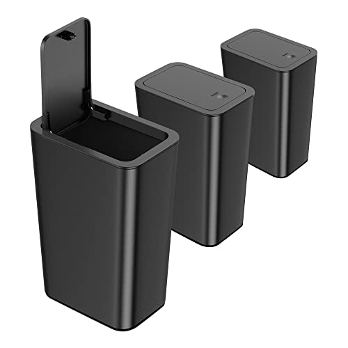 NETDOT 3 Pack 10L Small Trash Can with Lid