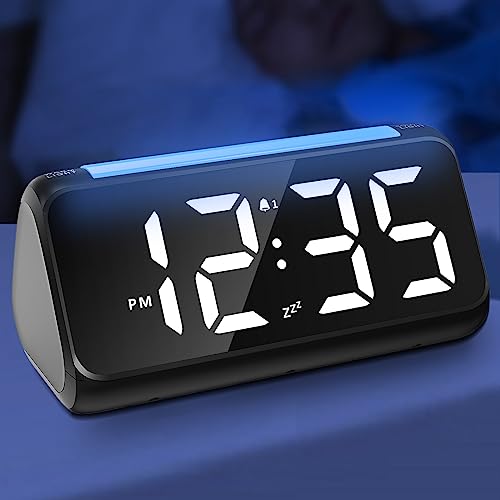 Netzu Digital Alarm Clock with LED Display and Night Light