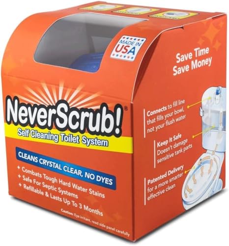 Never Scrub Automatic Toilet Cleaning System - New/Improved