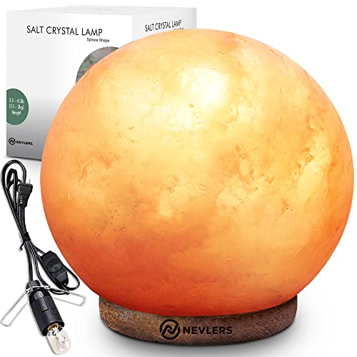 Nevlers Himalayan Salt Sphere Lamp