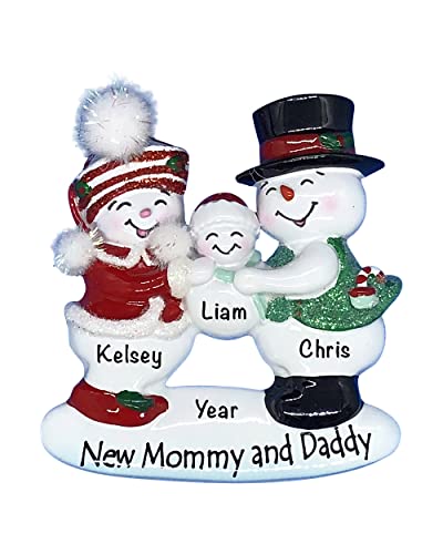 New Mom and Dad Ornaments 2022 - Baby Keepsake Gifts