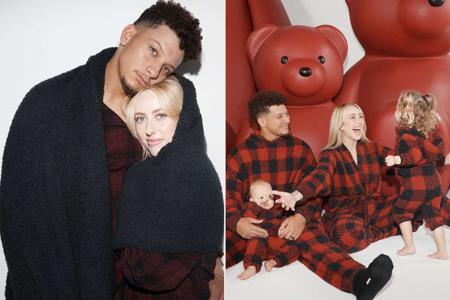 New SKIMS Holiday Campaign Features Patrick Mahomes And Wife Brittany