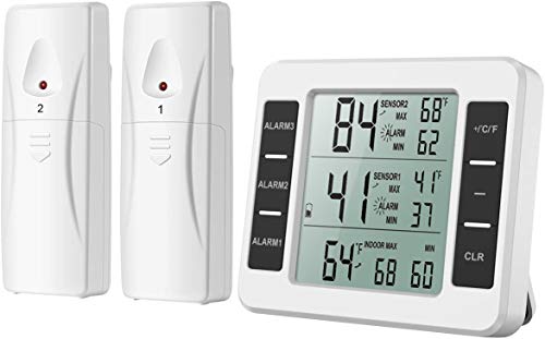(New Version) AMIR Refrigerator Thermometer