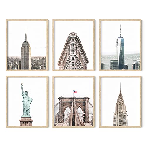 New York City Wall Art and Posters - Set of 6