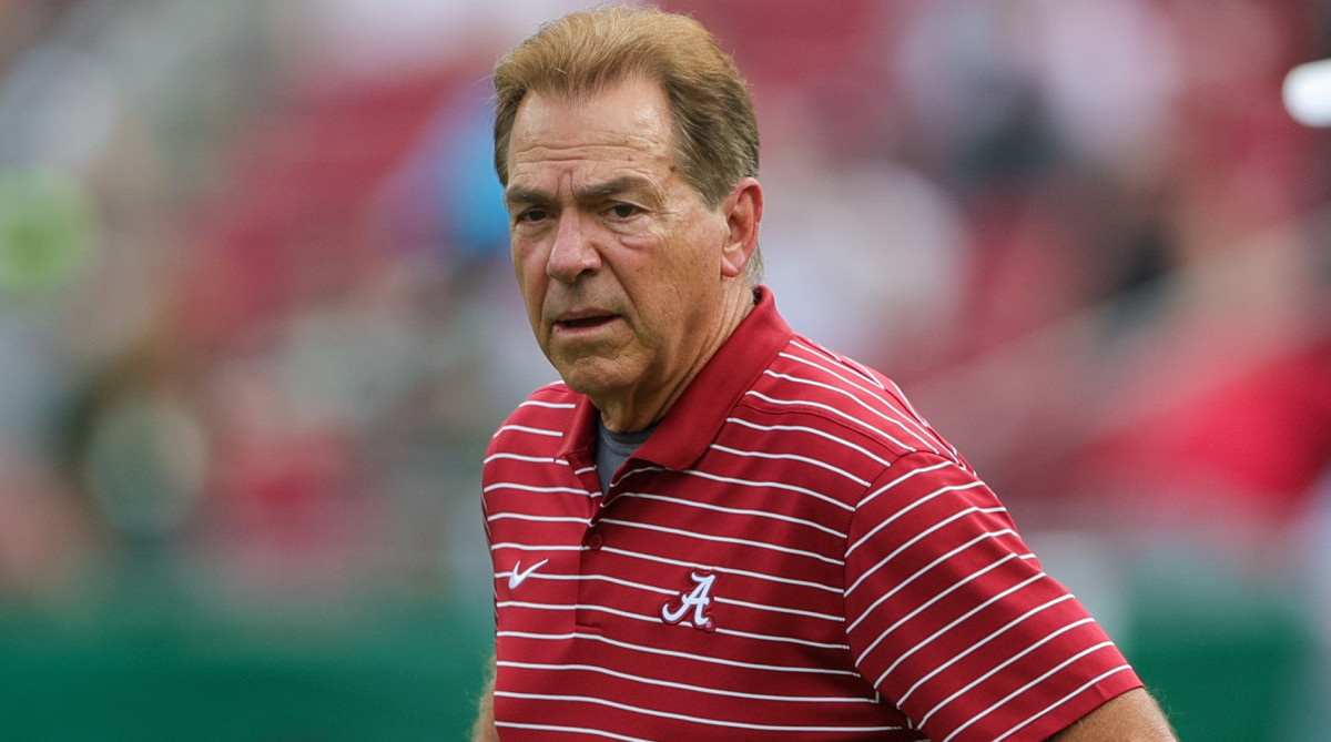Nick Saban Reveals Eye Injury From Excessive Yelling, Not A Fight