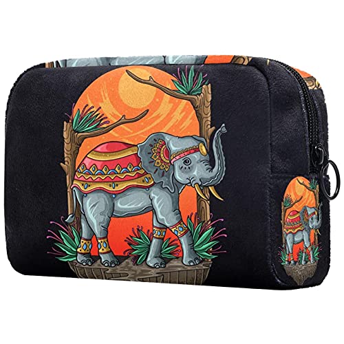 Night View Elephant Cosmetic Case