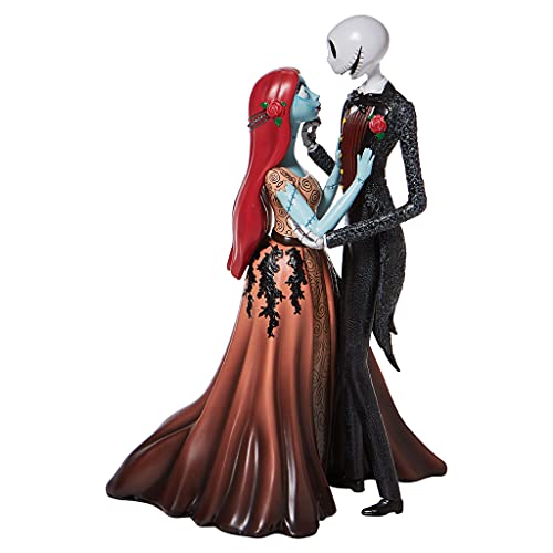 Nightmare Before Christmas Jack and Sally Embracing Figurine